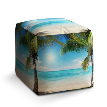 Taburet Pláž s palmami: 40x40x40 cm