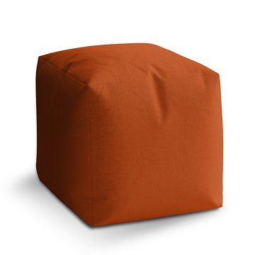 Taburet Cihlově oranžová: 40x40x40 cm