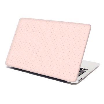 Samolepka na notebook Růžové křížky na světle růžové