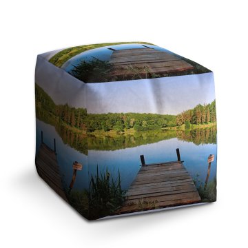 Taburet Molo na jezeře: 40x40x40 cm