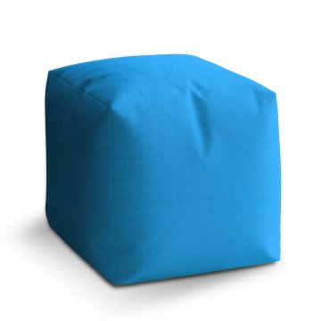 Taburet Cube Azúrová: 40x40x40 cm