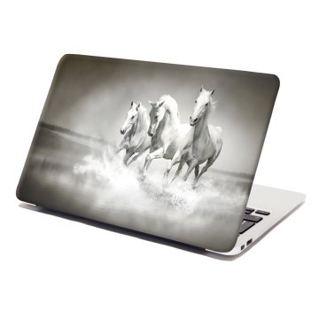 Samolepka na notebook Biele kone