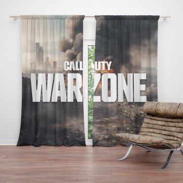 Závěs Call of Duty Warzone - město: 2ks 140x250cm