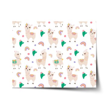 Plakát Roztomilé lamy