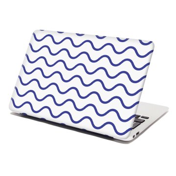 Samolepka na notebook Modré vlnky