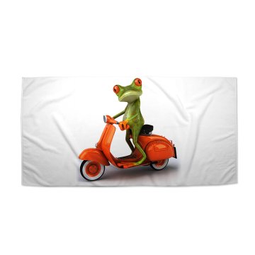 Ručník Žaba na motorke