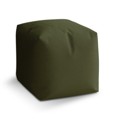 Taburet Olivově zelená: 40x40x40 cm