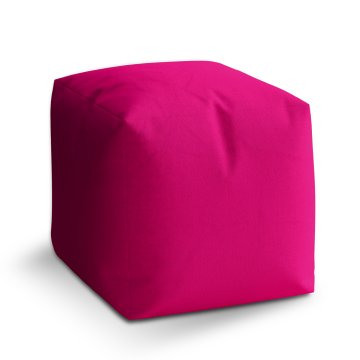 Taburet Sytě růžová: 40x40x40 cm