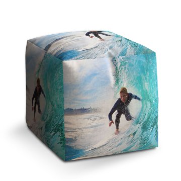 Taburet Surfař na vlně: 40x40x40 cm