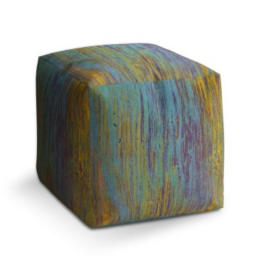Taburet Dřevěná abstrakce: 40x40x40 cm