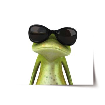 Plakát Žaba s okuliarmi