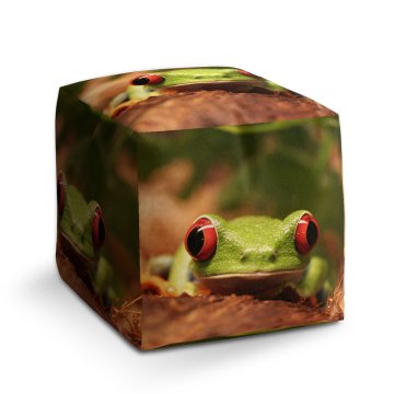 Taburet Zelená žába: 40x40x40 cm