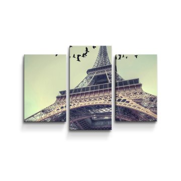Obraz - 3-dílný Eiffelova věž 3