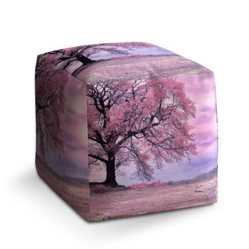Taburet Růžový strom: 40x40x40 cm