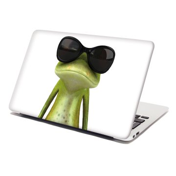 Samolepka na notebook Žaba s okuliarmi