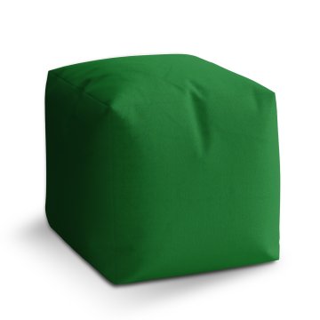 Taburet Tmavě zelená: 40x40x40 cm
