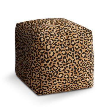 Taburet Gepardí vzor: 40x40x40 cm