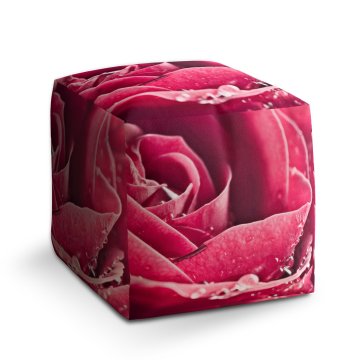 Taburet Detail růže: 40x40x40 cm