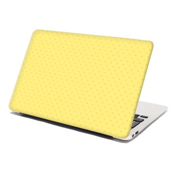 Samolepka na notebook Červené kroužky na žluté