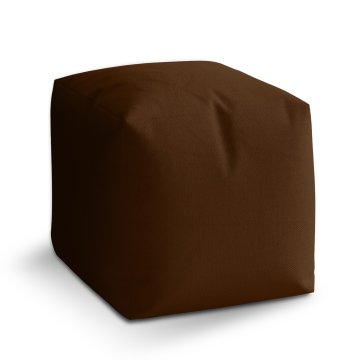 Taburet Čokoládově hnědá: 40x40x40 cm