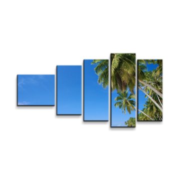 Obraz - 5-dílný Palmová pláž