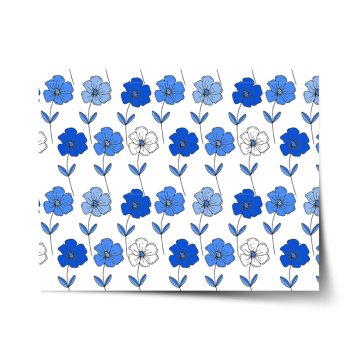 Plakát Modré květiny
