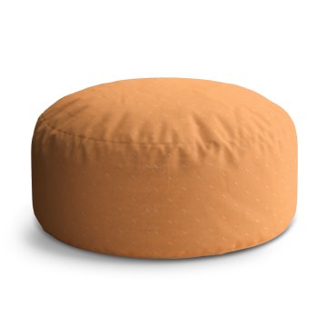 Taburet Bílé čárky na oranžové: 40x50 cm