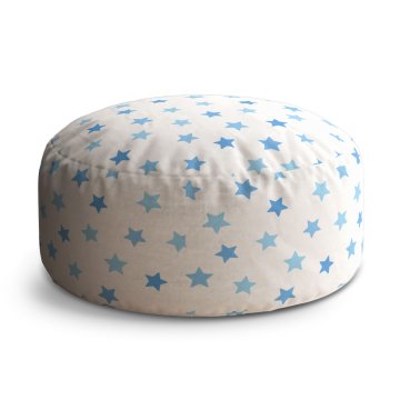 Taburet Modré hvězdy na bílé: 40x50 cm