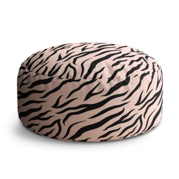 Taburet Růžový vzor zebry: 40x50 cm