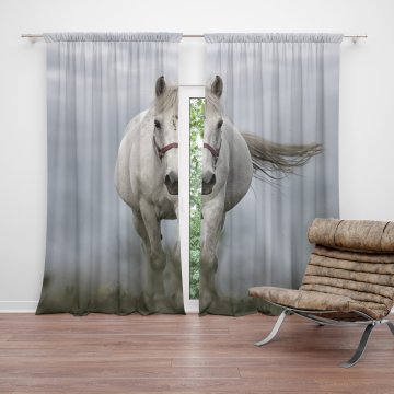 Závěs Bílý kůň 3: 2ks 150x250cm