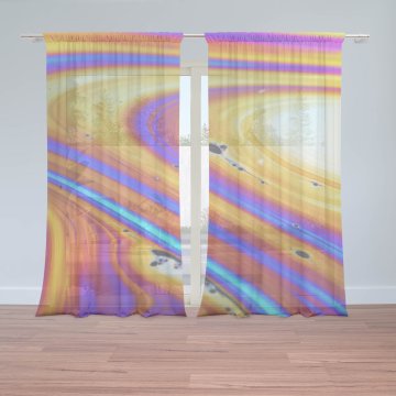 Záclony Barevná abstrakce: 2ks 150x250cm