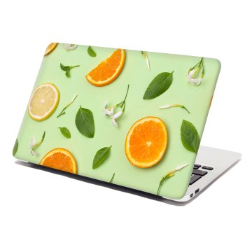 Samolepka na notebook Citrus a květ