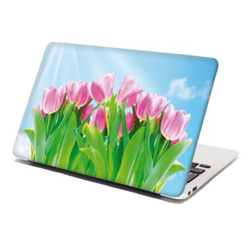 Samolepka na notebook Ružové tulipány