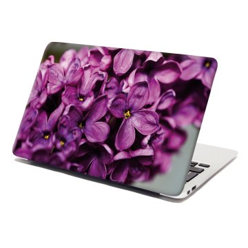 Samolepka na notebook Fialové kvety