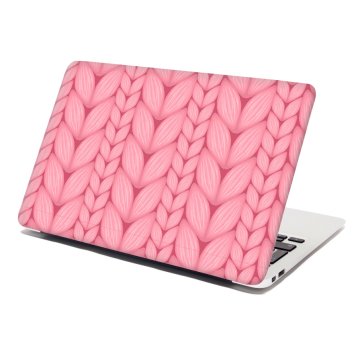 Samolepka na notebook Růžové pletení: 29x20 cm