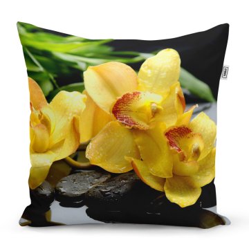 Polštář Žlté orchideje