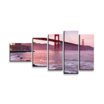 Obraz - 5-dílný Golden Gate