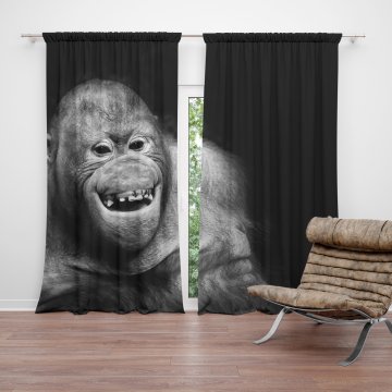 Závěs Orangutan: 2ks 150x250cm