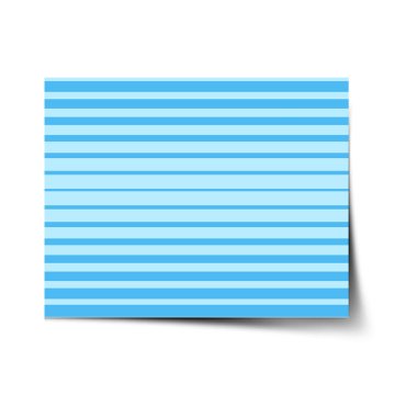 Plakát Světle modré pruhy