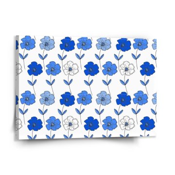 Obraz Modré květiny