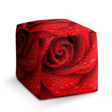Taburet Květ růže: 40x40x40 cm